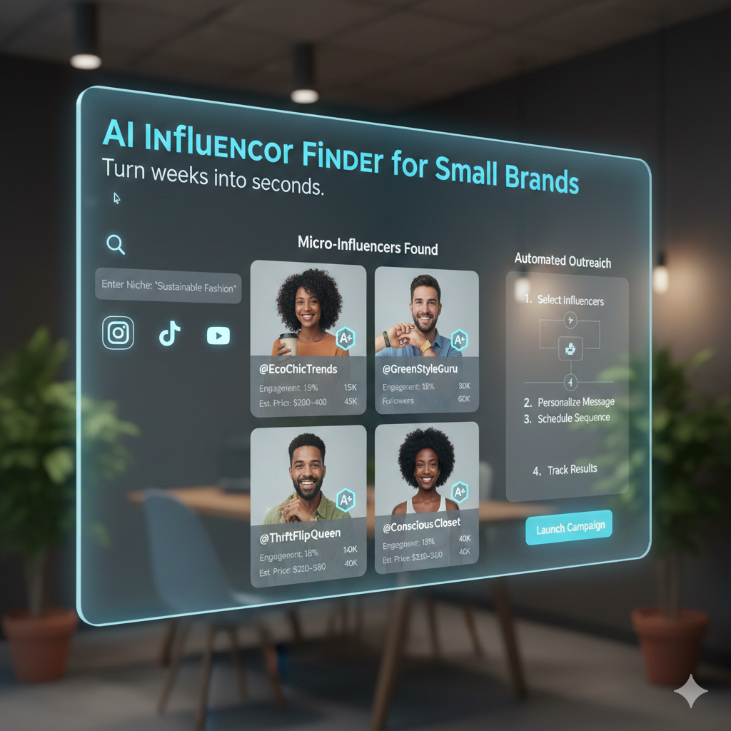 AI Influencer Finder for Small Brands