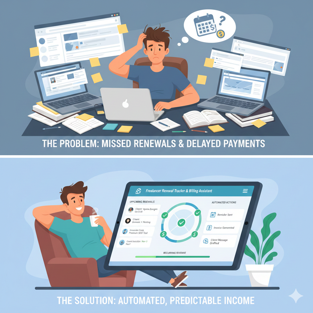 Freelancer Renewal Tracker & Billing Assistant