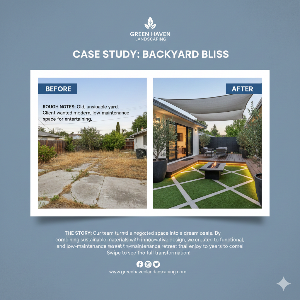 ProofFolio – AI Before & After Case Study Generator