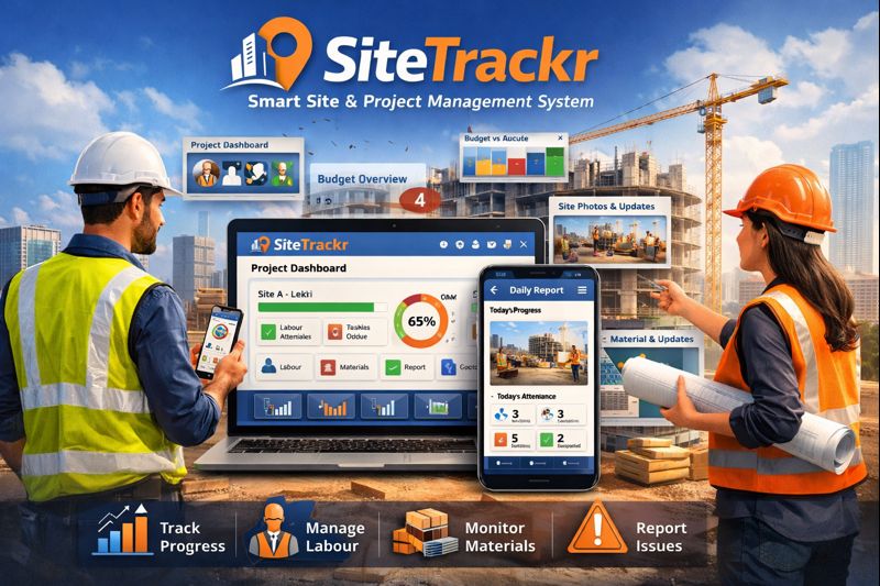SiteTrackr – Smart Site & Project Management System for Construction & Real Estate