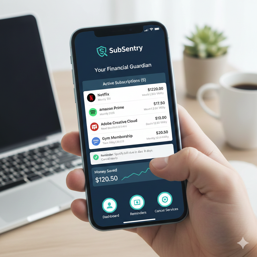 SubSentry – Unified Subscription Tracking & Reminder App